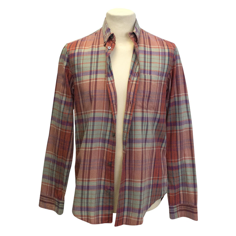 Marc Jacobs salmon plaid shirt