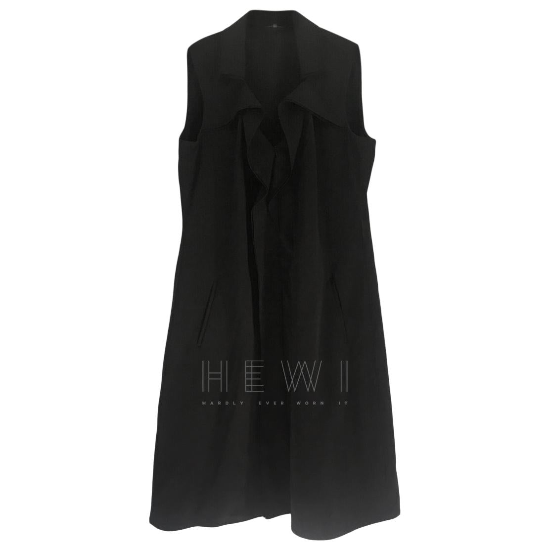 Elie Tahari Ruffled Black Silk Dress