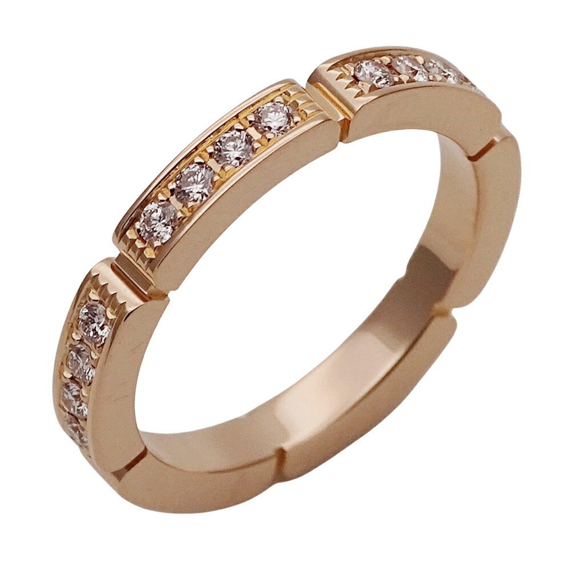 Cartier Rose Gold Maillon Panthère Ring  Size 48