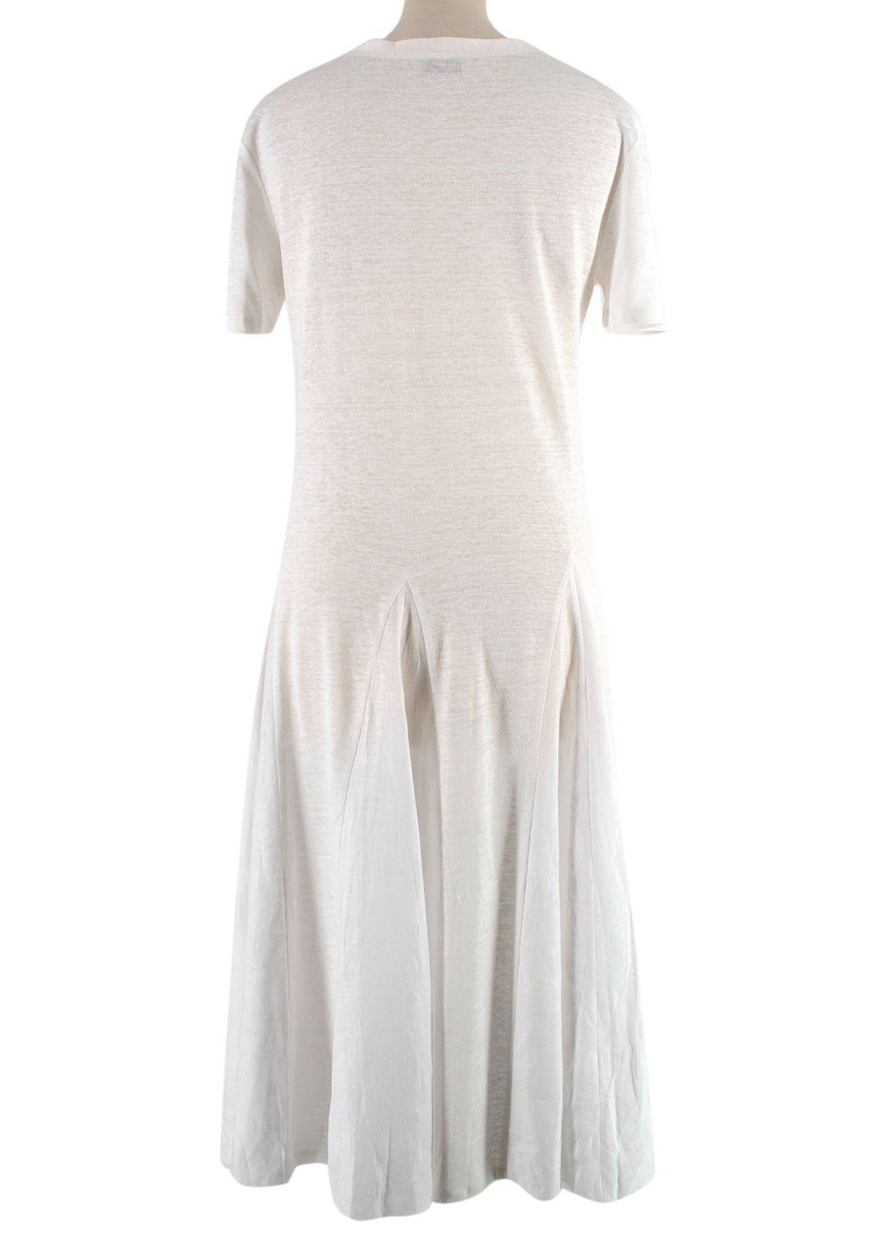 100% Capri white Linen dress