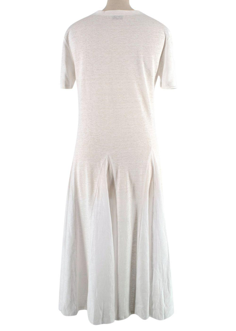 100% Capri white Linen dress