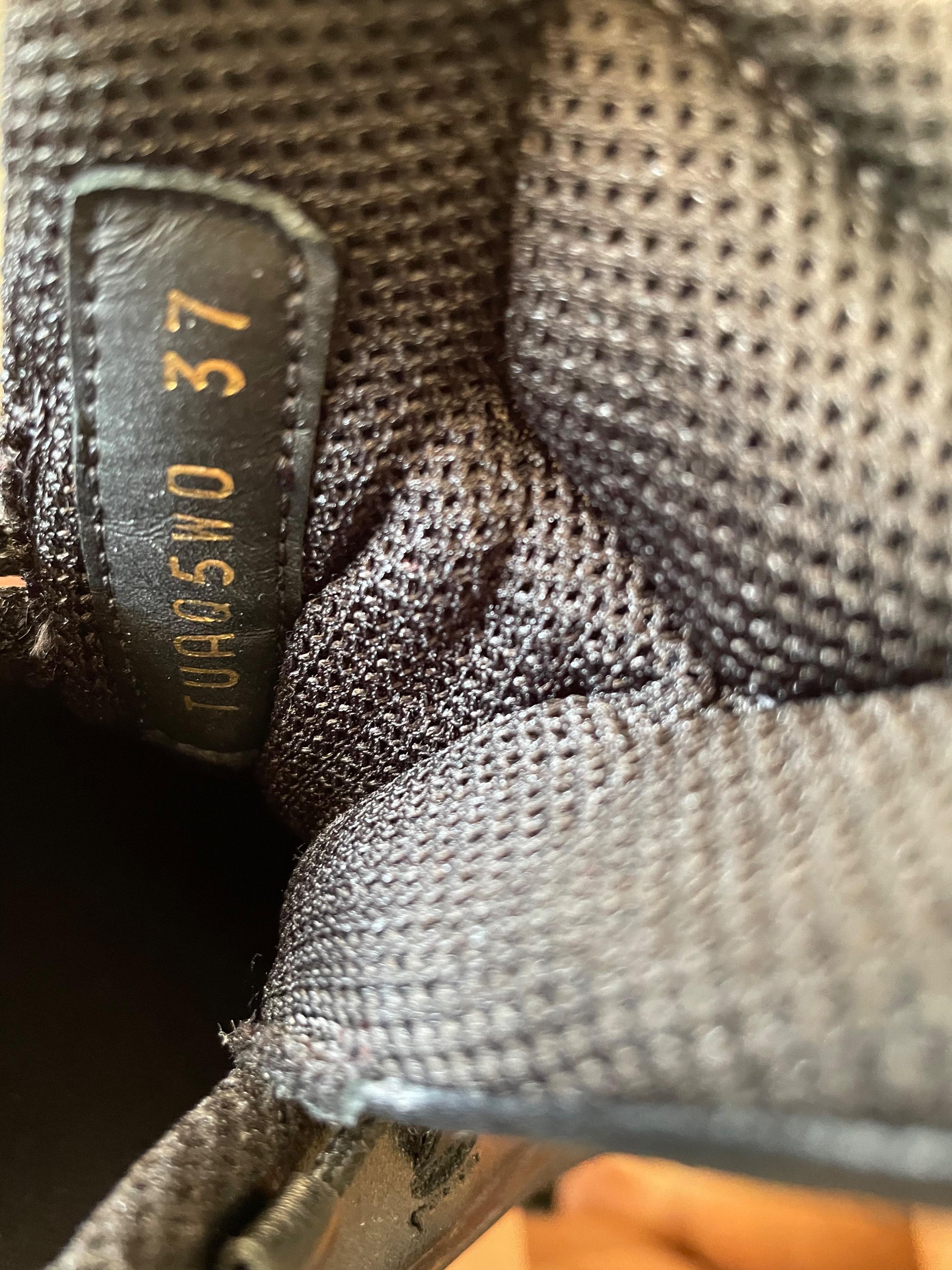 Valentino Black Leather Platform Trainers