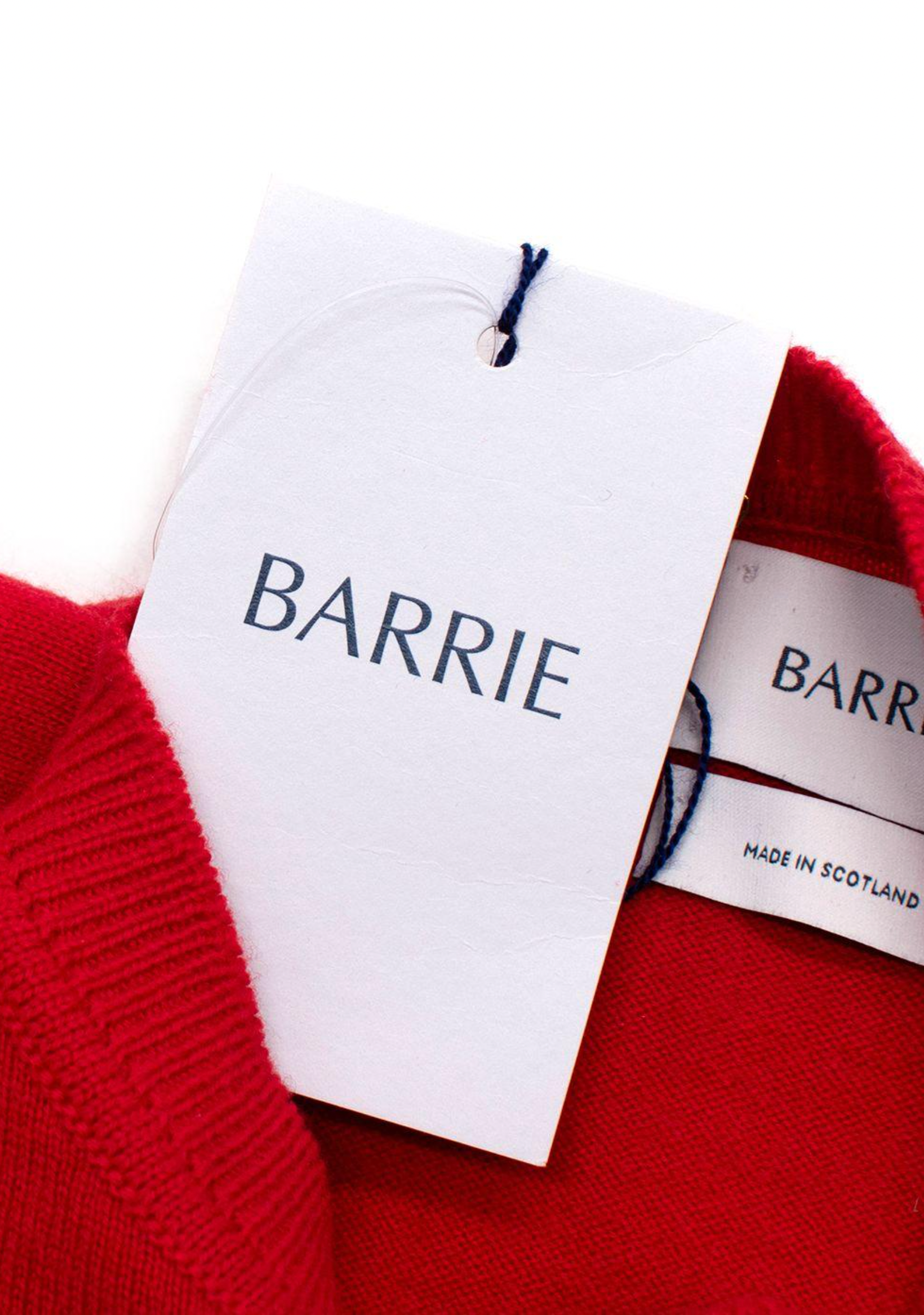 Barrie Red Cashmere Short Sleeve Top