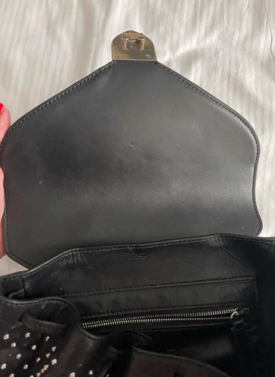 Alexander McQueen Black Leather Backpack
