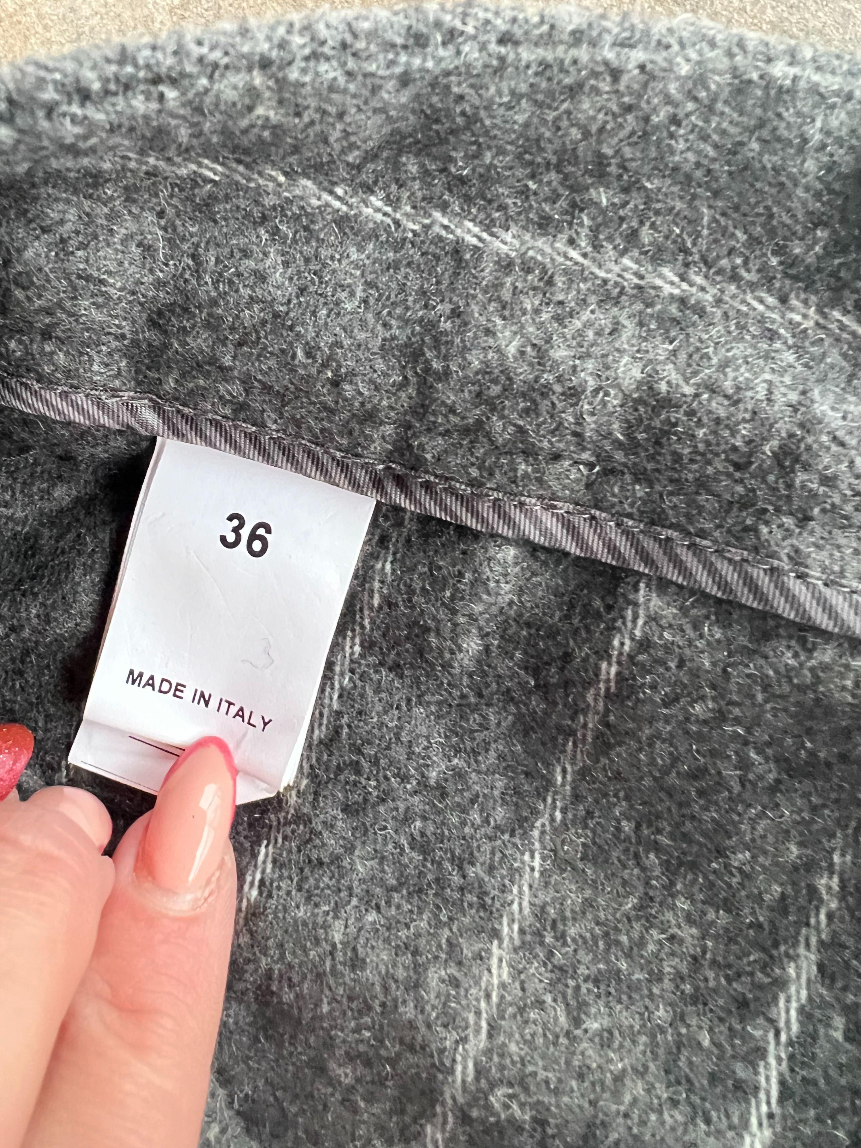 Brunello Cucinelli Grey Pinstripe Belted Trousers