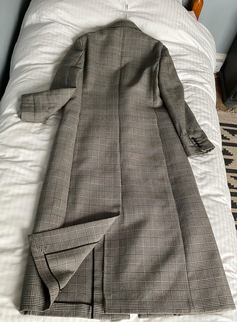 Ralph Lauren Collection Syeda houndstooth wool coat.