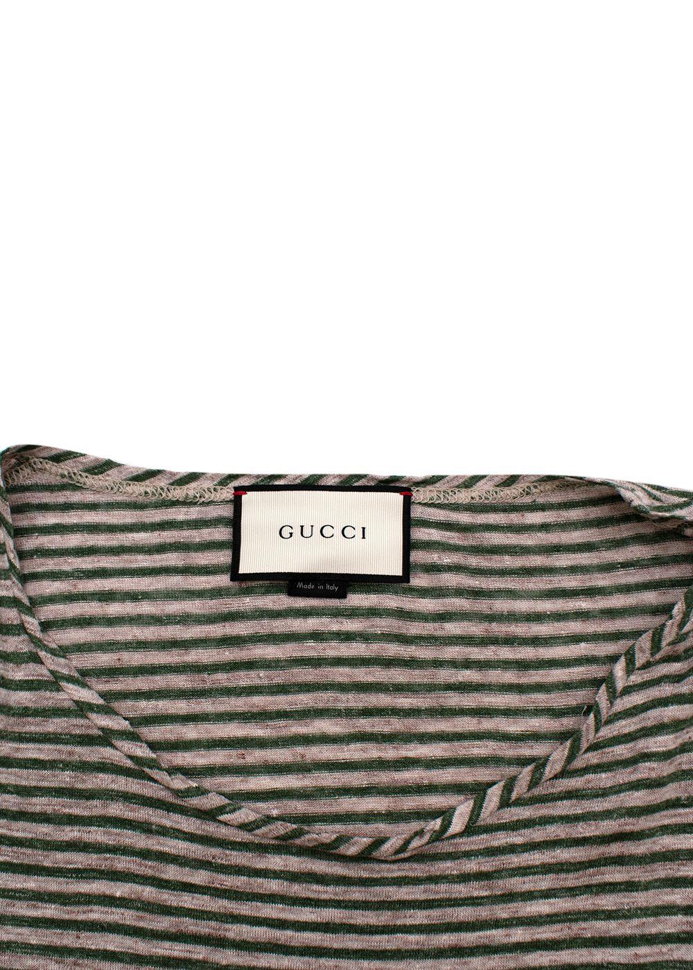 Striped Linen Slub T-Shirt