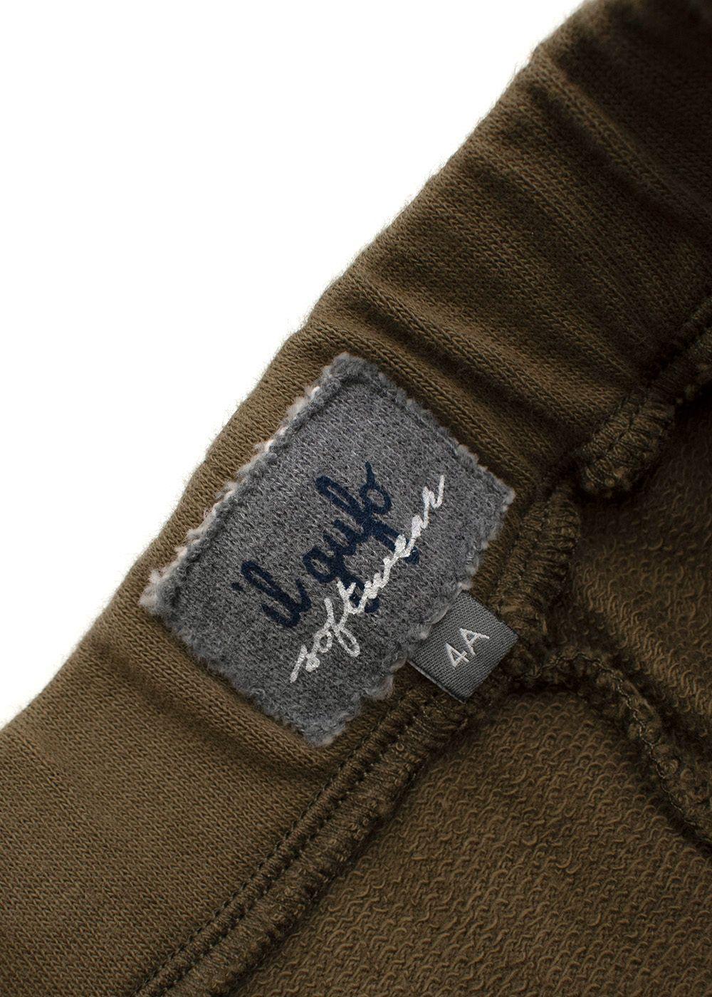 Kid's 4Y Khaki Drawstring Cotton Shorts