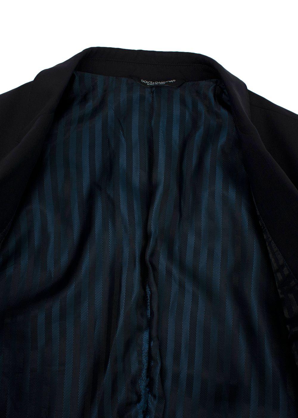 Dolce & Gabbana Navy Single Breasted Blazer