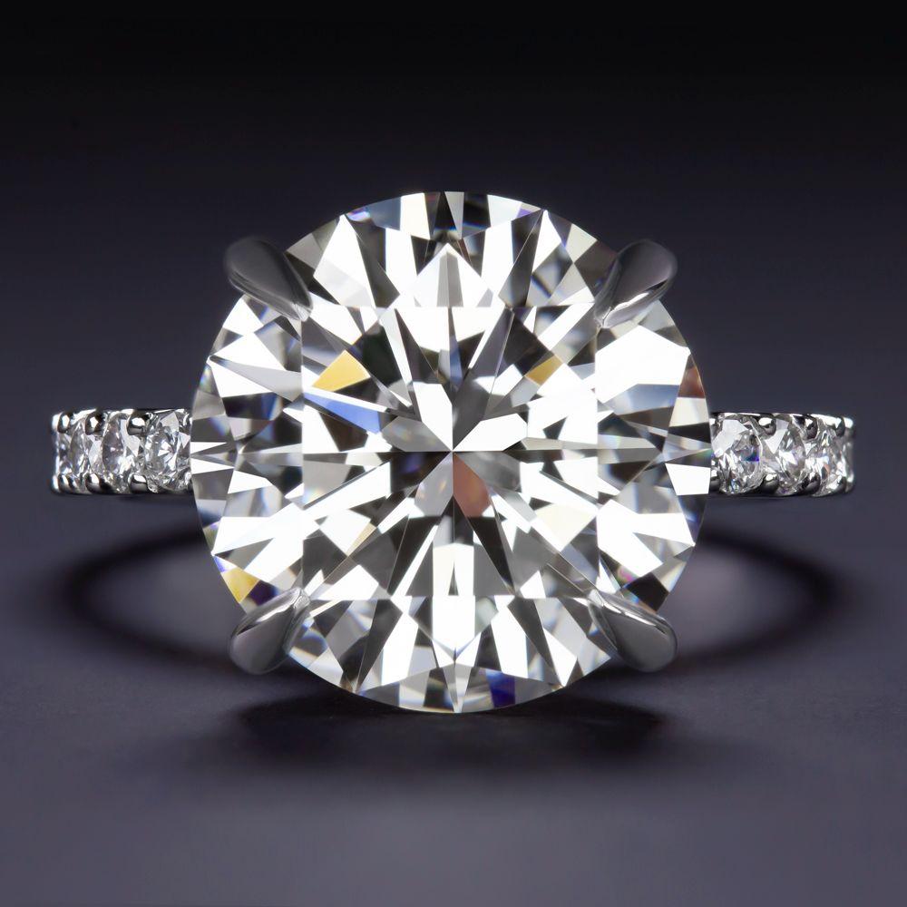 Verde 5ct IGI Certified Lab Grown Round Cut Diamond Ring