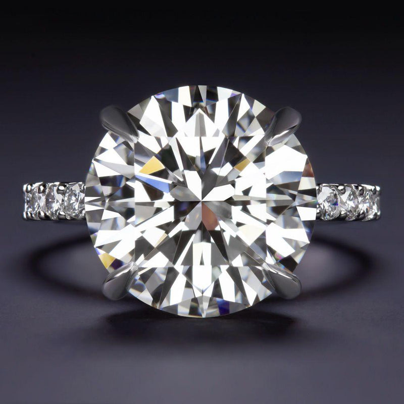 Verde 5ct IGI Certified Lab Grown Round Cut Diamond Ring