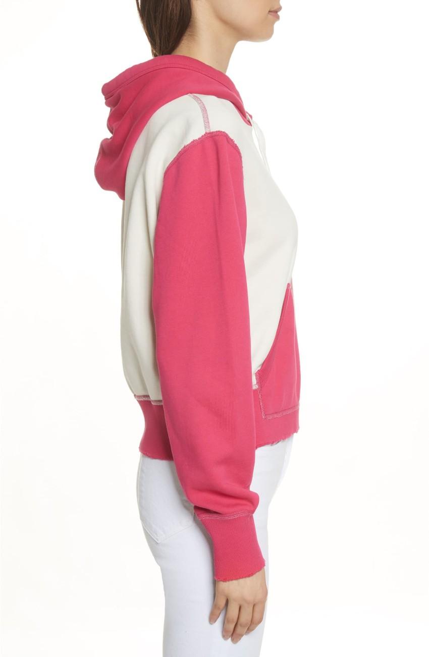 Rag & Bone Shrunken Colour Block Hoodie