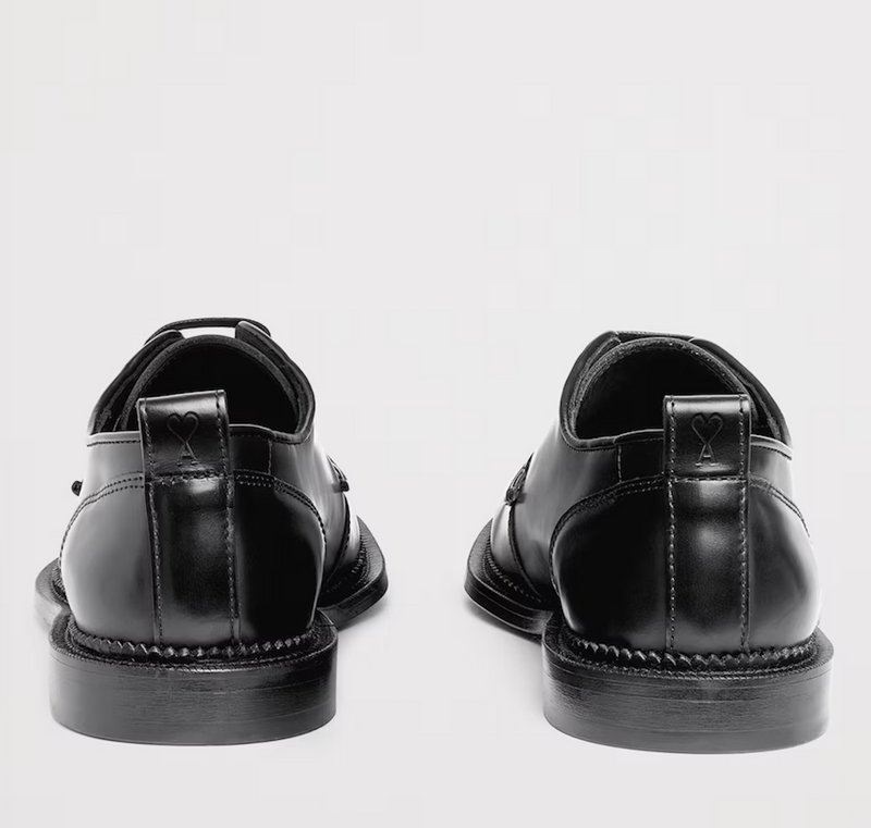 AMI Paris Leather Anatomical Derby Shoes
