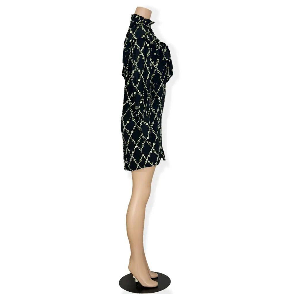 Ganni Printed Long Sleeved Dress