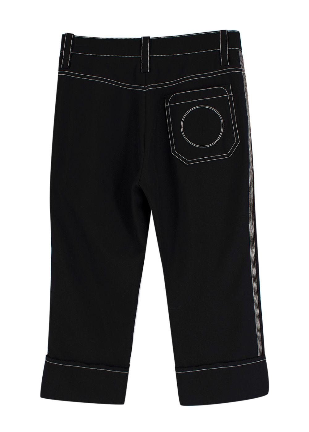 Chloe Contrast-stitch Capri Pants