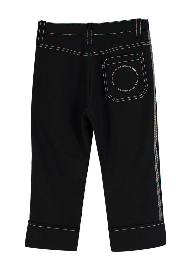 Chloe Contrast-stitch Capri Pants