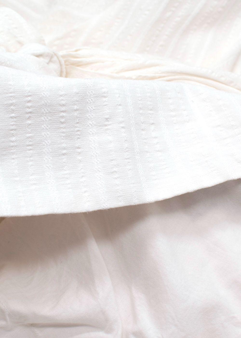 Jacquemus White 'La Riviera'  Textured Mini Dress