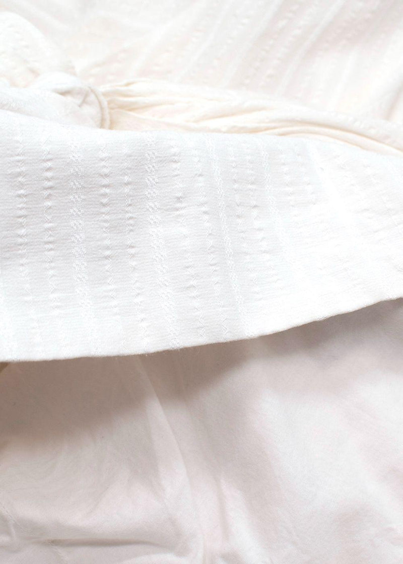 Jacquemus White 'La Riviera'  Textured Mini Dress