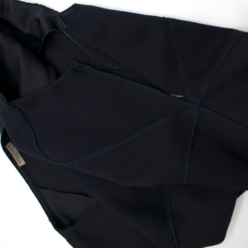Bottega Veneta Navy Fitted Shift Dress