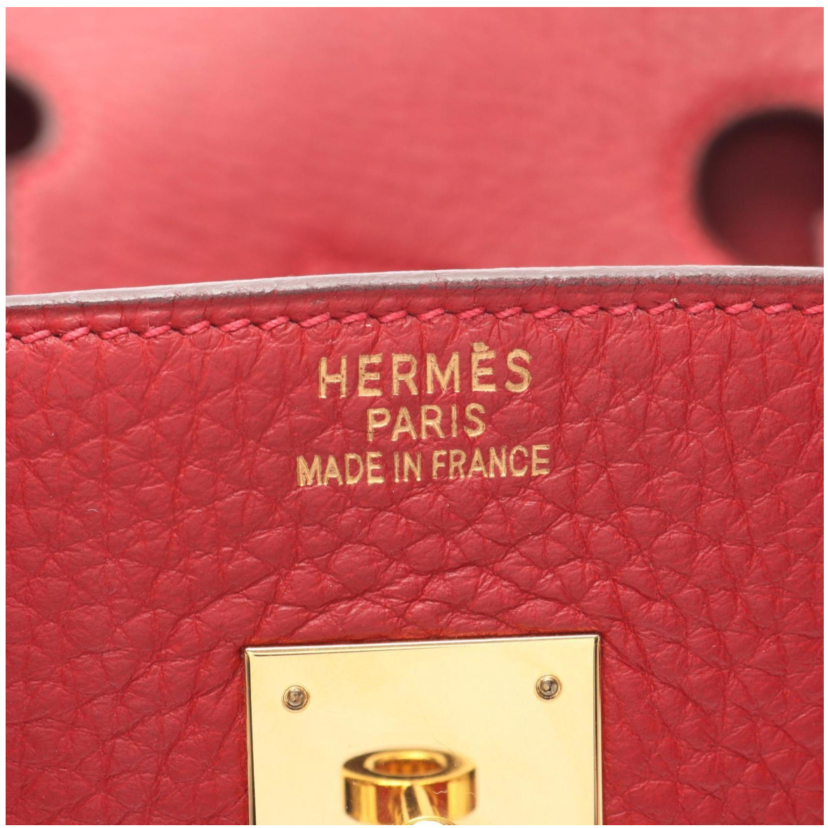 Hermès Birkin 30 Bag in Red Togo Leather with Gold Hardware