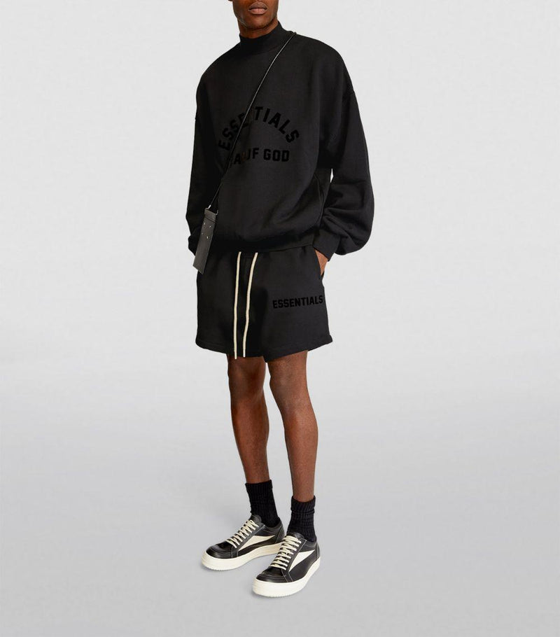 Fear Of God Essentials Black Logo Sweatshirt