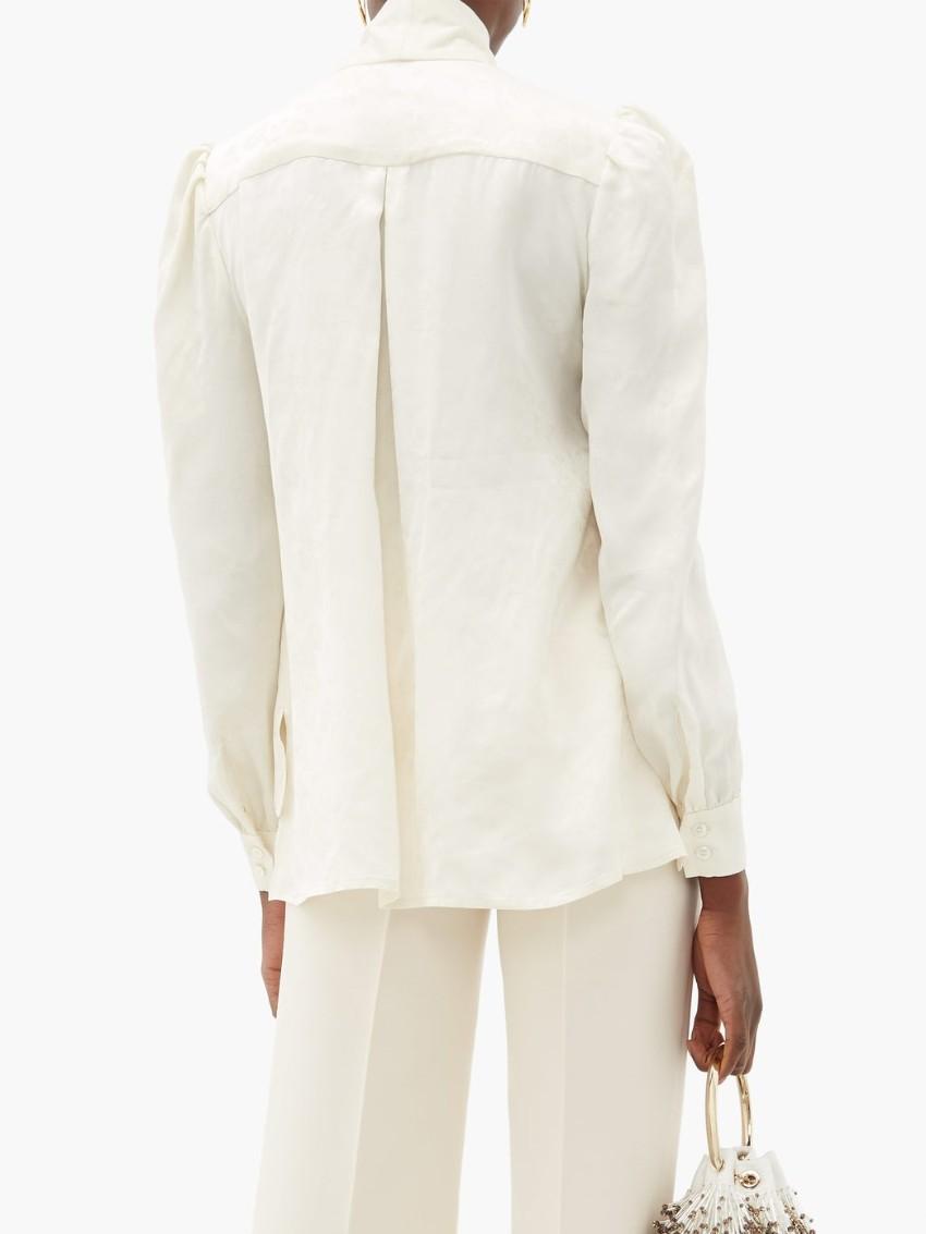 Racil ivory Solange  Pussybow Blouse