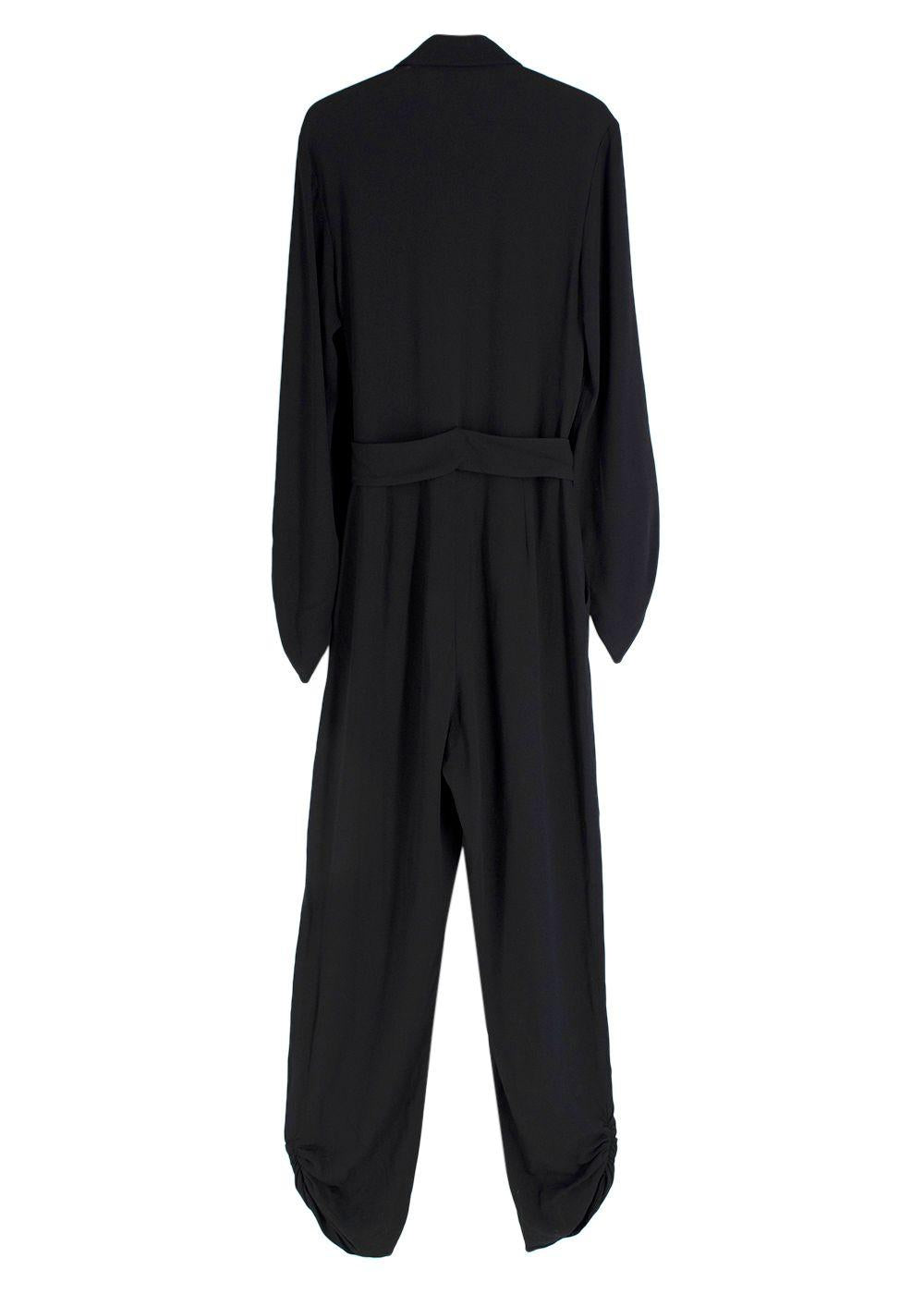 Stella McCartney Belted Black Jumpsuit