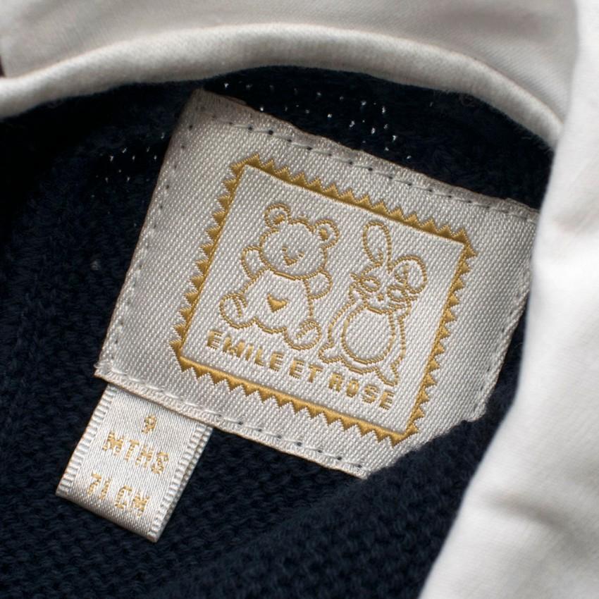 Emile Et Rose Navy Knit Cardigan