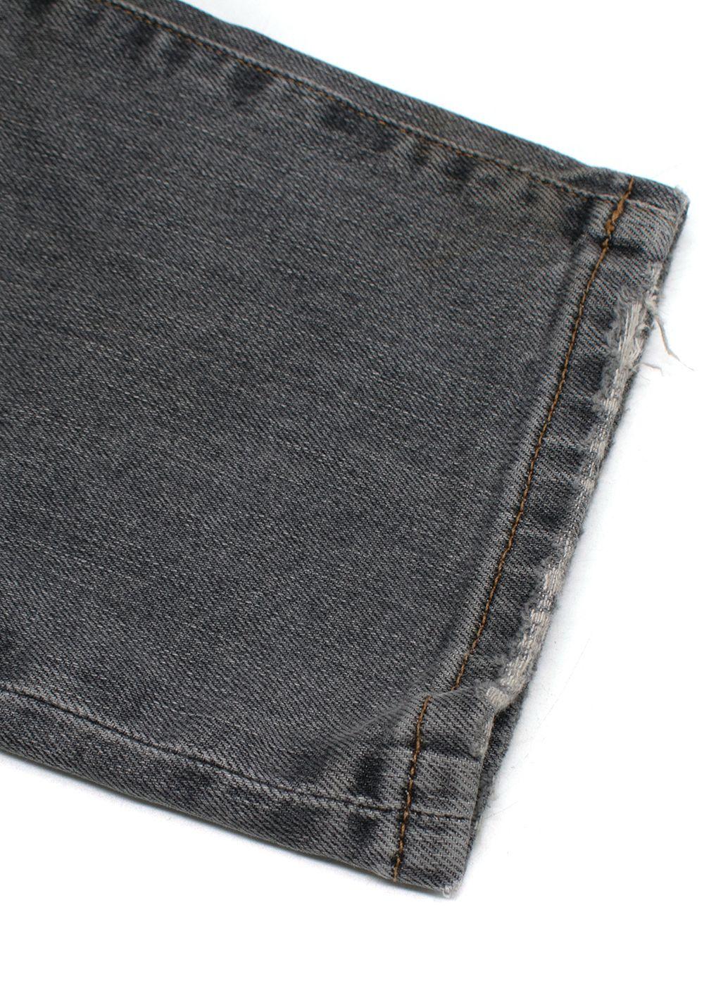 Dolce & Gabanna Distressed Grey Slim-Fit Jeans