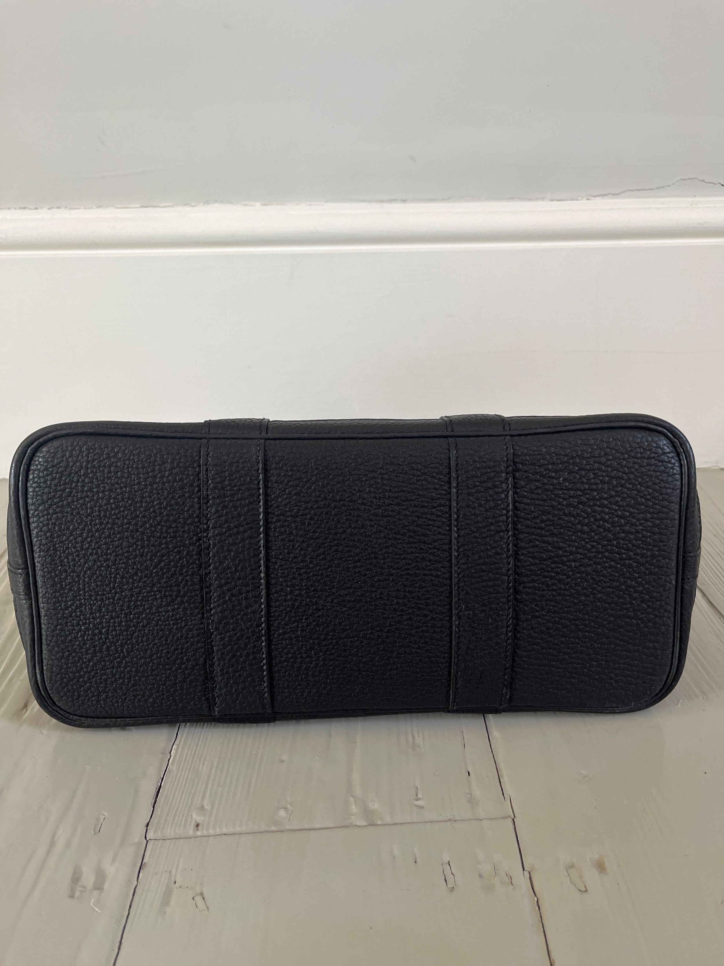 Black Calfskin Garden Party 30 Bag