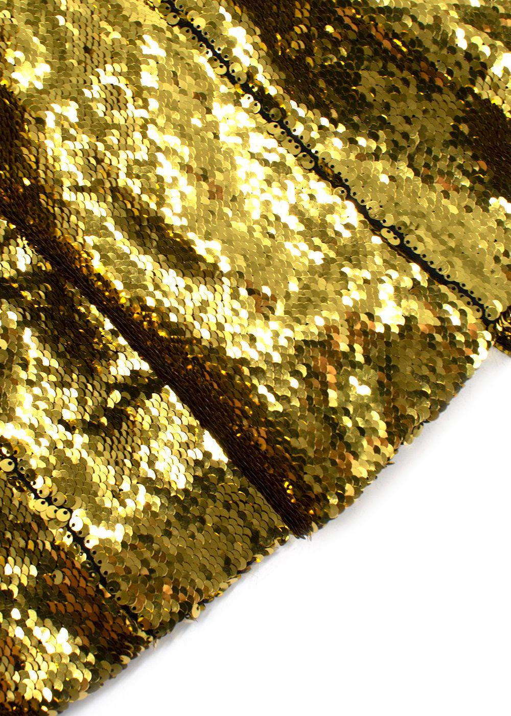 Alexandre Vauthier gold sequin gown