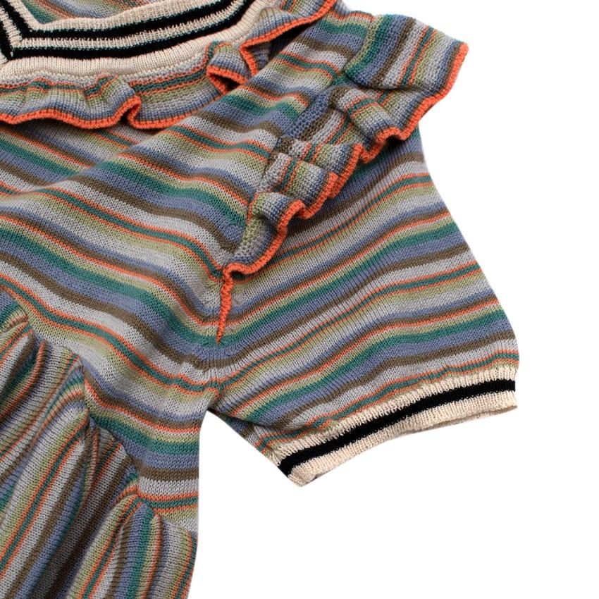 Caramel Foxglove Knitted Baby Dress