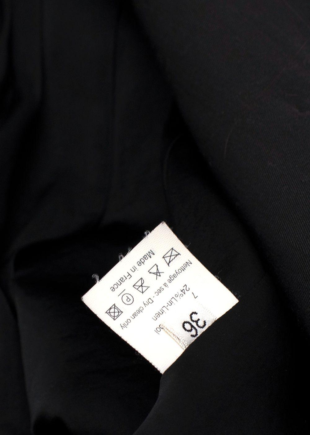 Lanvin Black Single Breasted Wool Blend Jacket