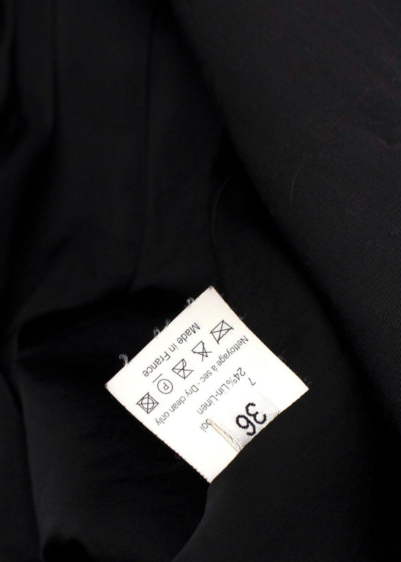 Lanvin Black Single Breasted Wool Blend Jacket