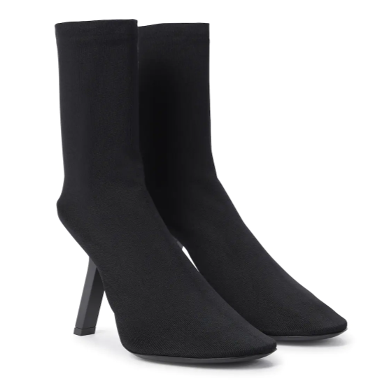 Balenciaga Black Stretch Knit Sock Boots