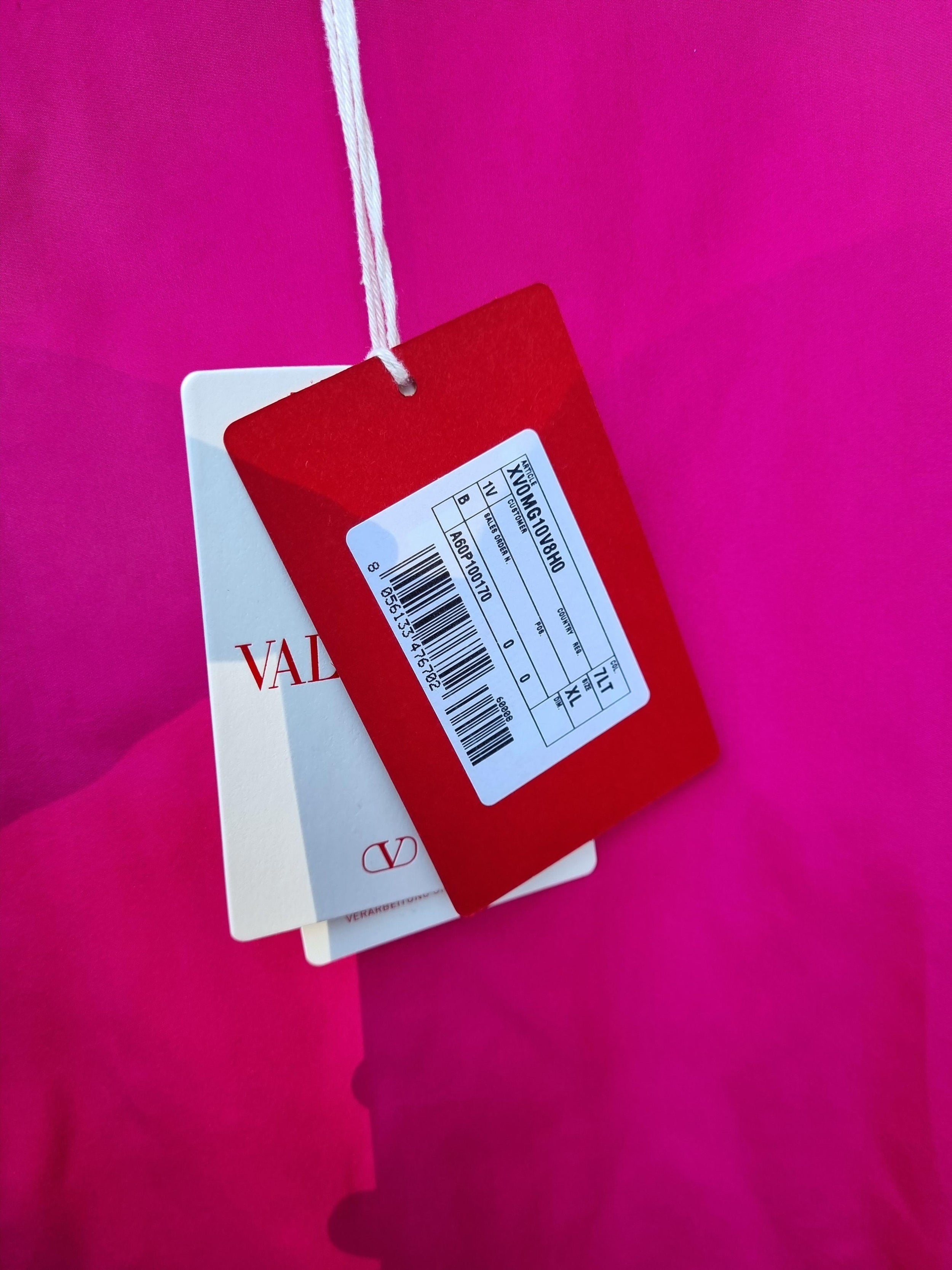 Hot pink cotton jersey T-shirt