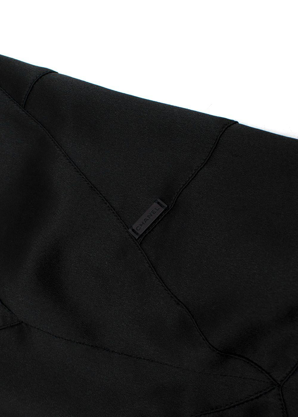 Chanel Black Silk Cocktail Dress