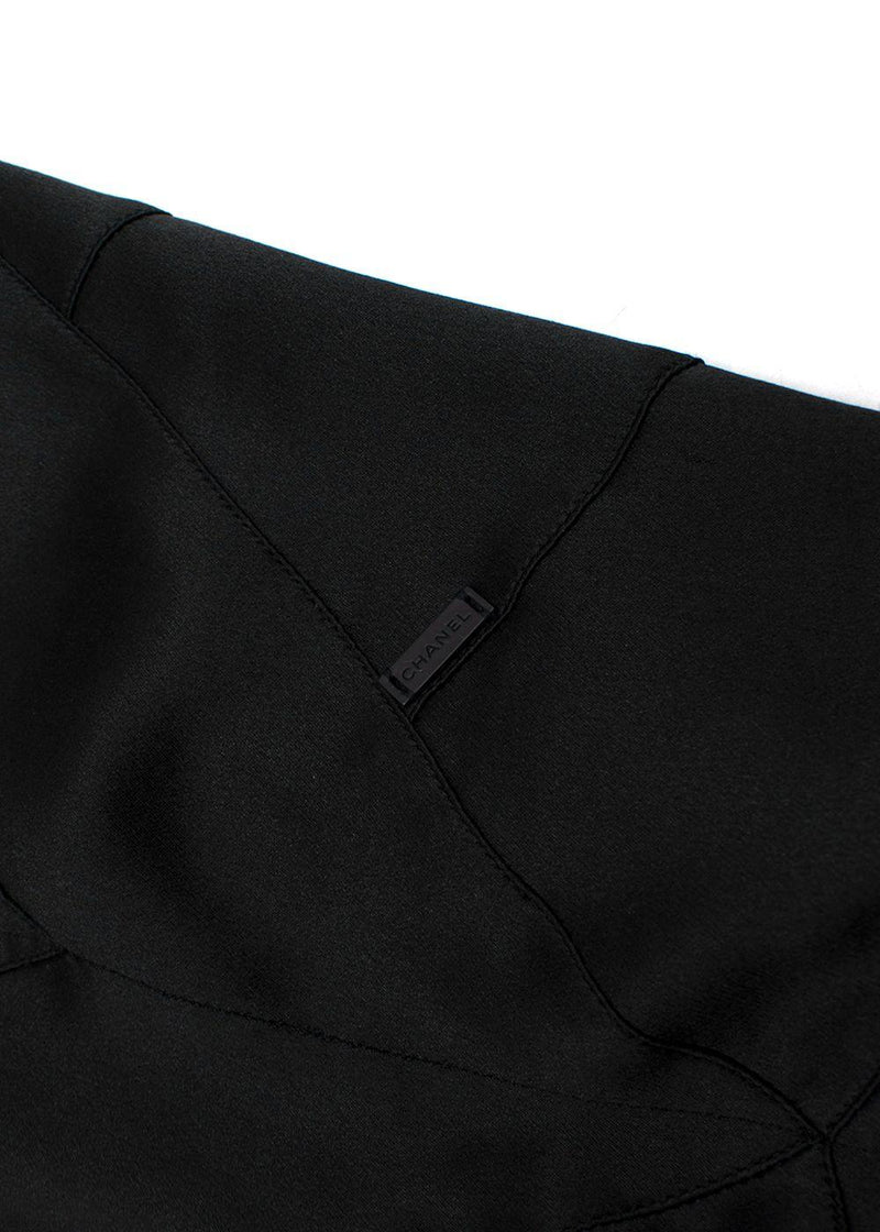 Chanel Black Silk Cocktail Dress