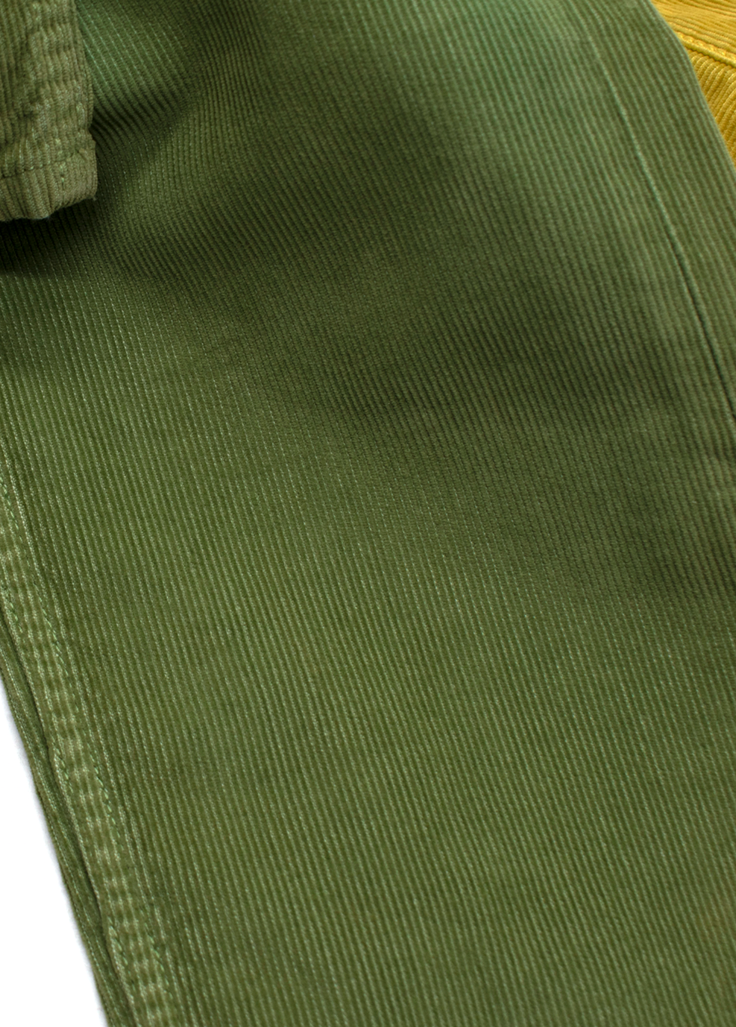 Dior Green and Yellow Tie Dye Corduroy Trousers