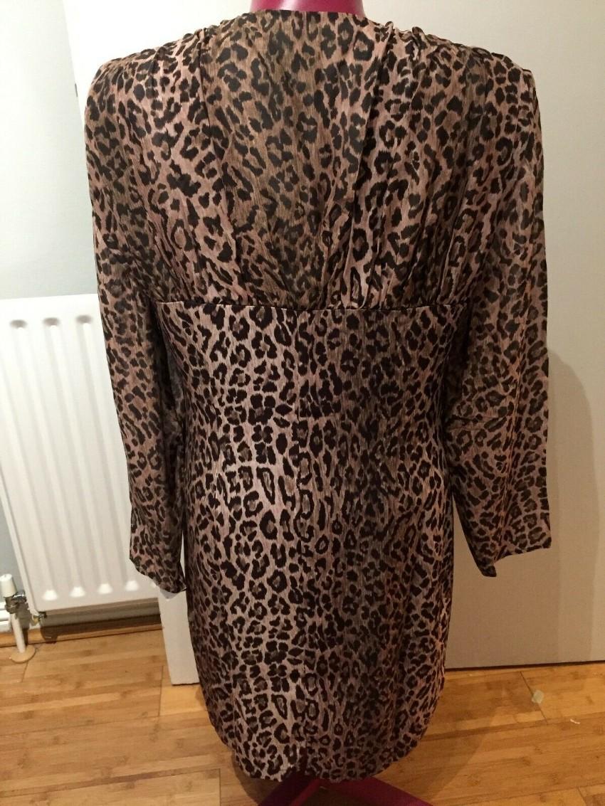 Rixo Julianne Leopard Print Button Down Dress