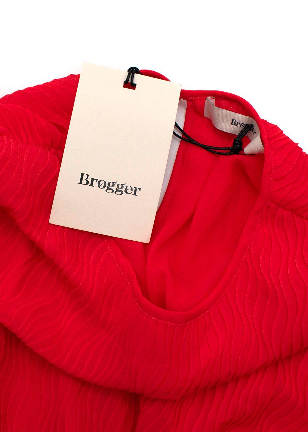 Brogger Pink and Orange Midi Dress