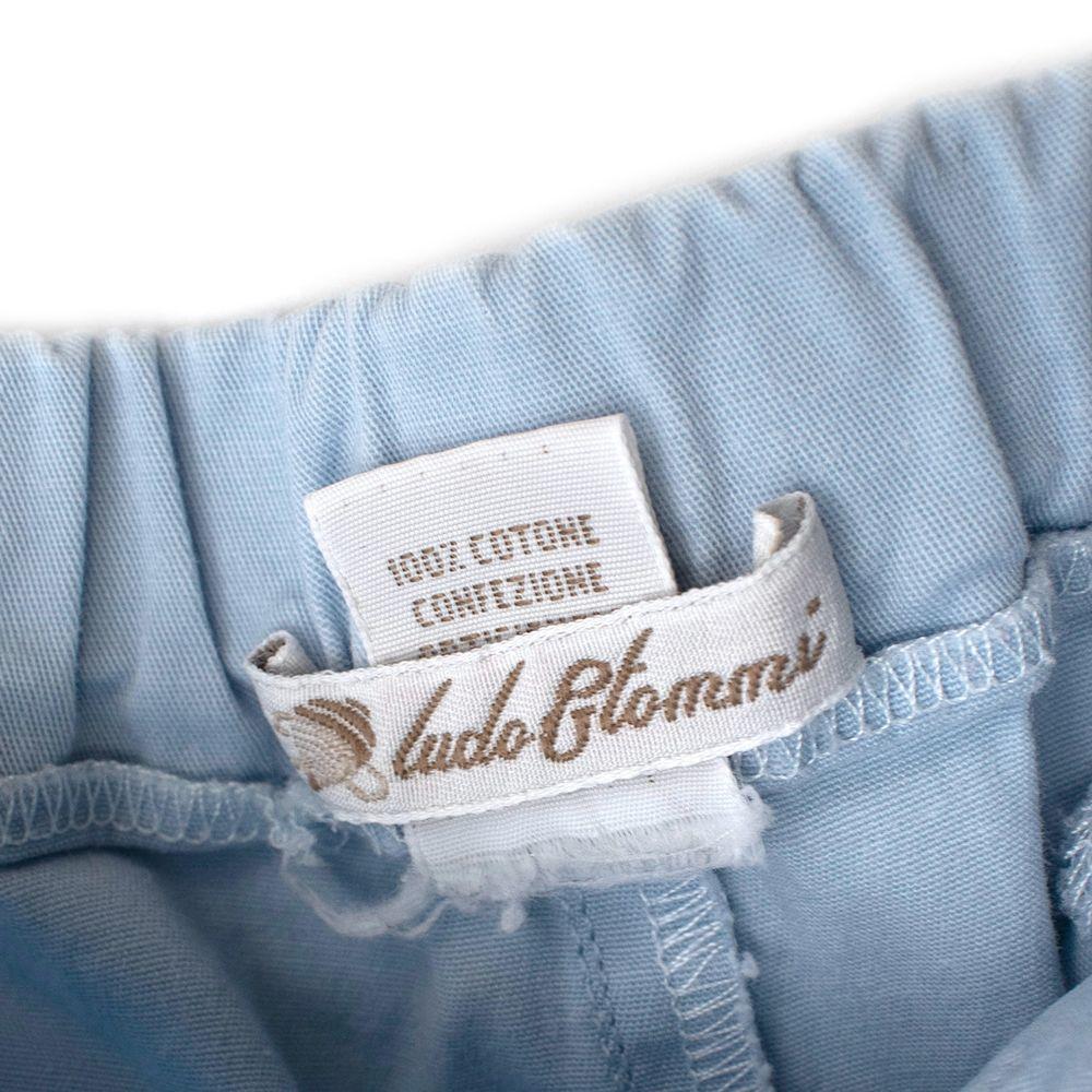 Ludo Ptommi Kids Blue Cotton Shorts