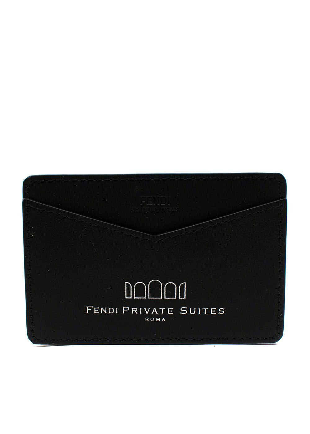 Monogram Zucca FF Logo Leather Card Holder