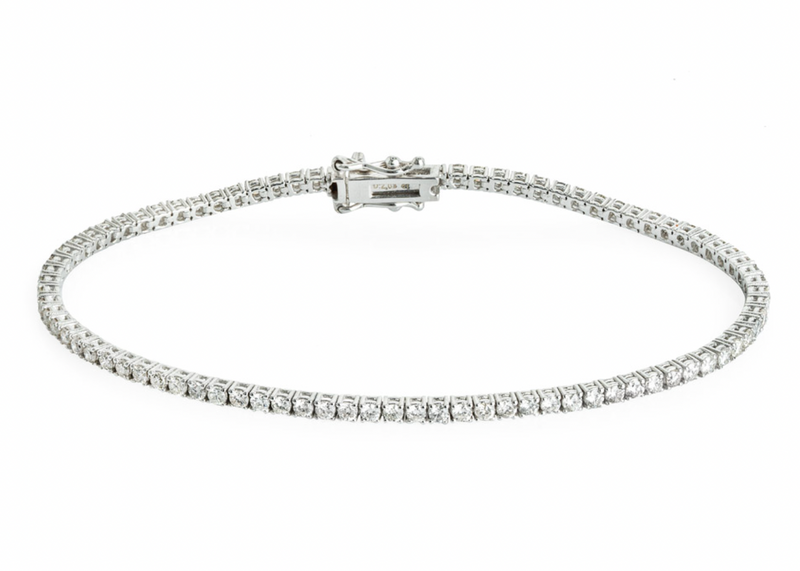 18ct White Gold Diamond Tennis Bracelet