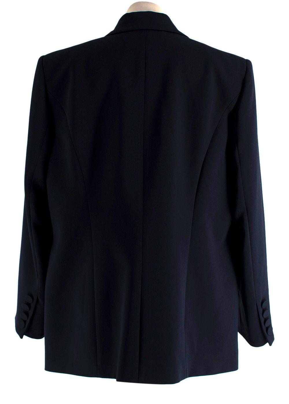 Marina Rinaldi Navy Cady Double Breasted Blazer