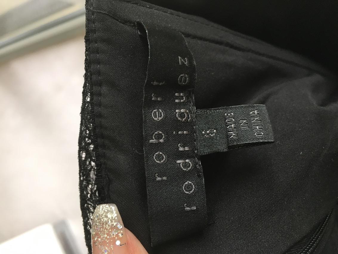 Robert Rodriguez Black Silk Dress