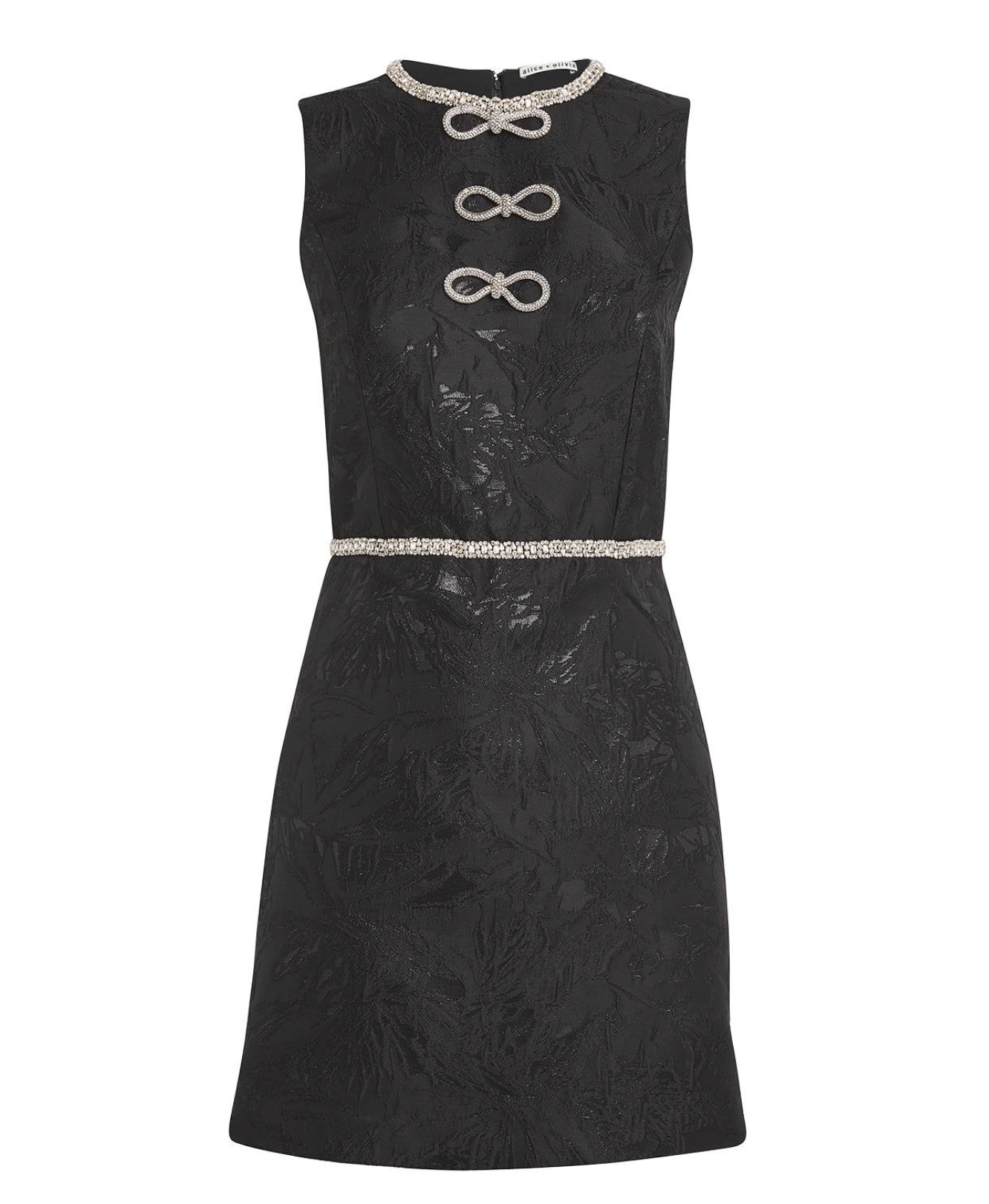Alice+Olivia Embellished Ellis Mini Dress