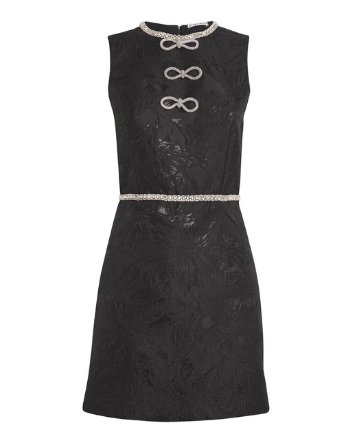 Alice+Olivia Embellished Ellis Mini Dress