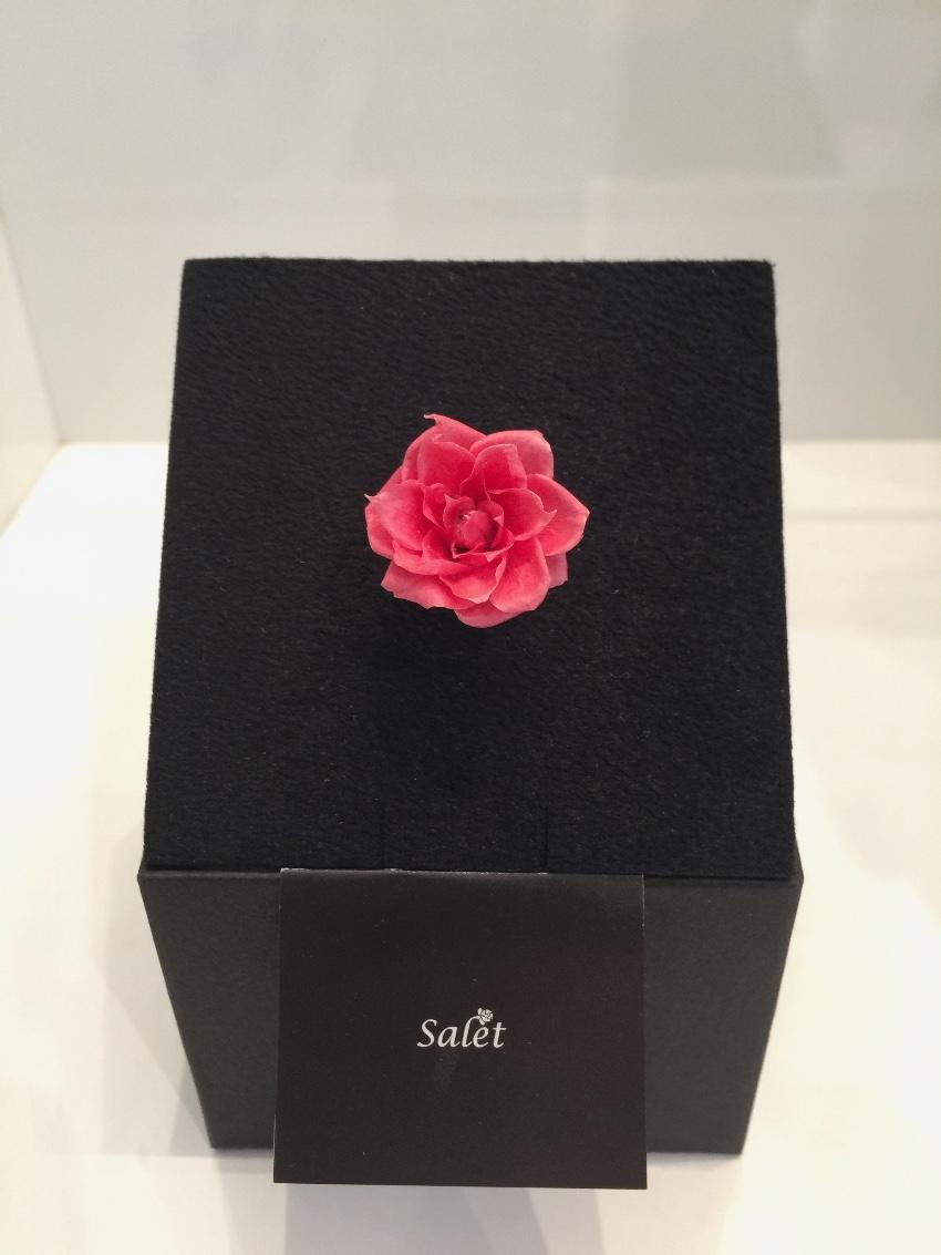 Salet Resin Pink Rose Ring