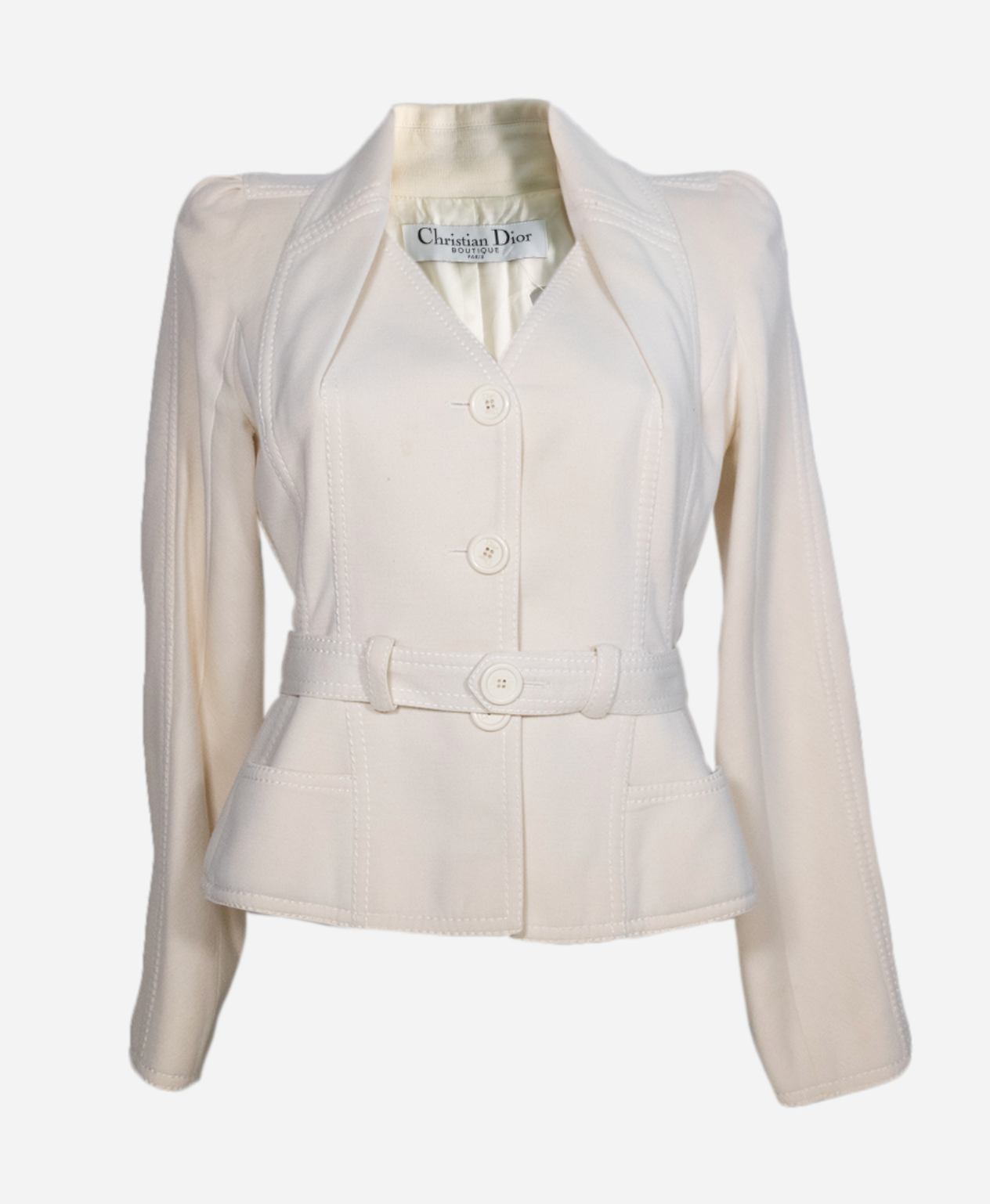 Christian Dior Boutique Cream Tailored Jacket